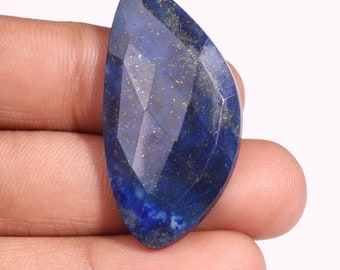 Natural Lapis lazuli Fancy Shape Faceted Loose Gemstone For Making Jewelry 38.10 Ct 41X21X5 MM U-4194