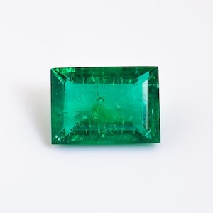 35 Ct. 26X18X11Grade Quality Lab Created Emerald Rectangle Shape Cut Stone Loose Gemstone For Making Jewelry  mm SKU-0
