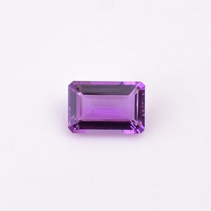 6.4 Ct. Top Grade Quality 100% Natural Amethyst Radiant Shape Cut Stone Loose Gemstone For Making Jewelry 14X10X6 mm M-1043