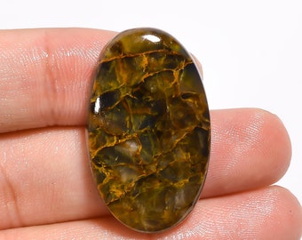 45X22X5 mm SB-7989 Elegant Top Grade Quality 100% Natural Nellite Oval Shape Cabochon Loose Gemstone For Making Jewelry 43.5 Ct