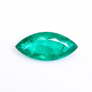 Attractive Top Grade Quality Lab Created Emerald Marquise Shape Cut Stone Loose Gemstone For Making Jewelry 21.5 Ct. 31X15X10 mm M-737