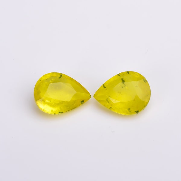 Mind Blowing AAA Quality 100% Natural Doublet Sapphire Pear Shape Cut Stone Loose Gemstone Pair For Making Earrings 15 Ct 16X12X7mm L289