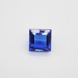 13.7 Ct. Cool Grade Quality Lab Created Blue Sapphire Square Shape Cut Stone Loose Gemstone For Making Earrings 14X14X10 mm Z -11
