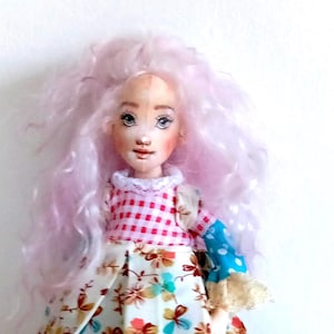 Interior textile doll, Handmade doll Painted face, Toy Handmade, Textile doll ,collectible doll, Gift dol,waldorf doll, tilda, fabric doll