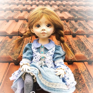 Muñeca textil, muñeca boudoir coleccionable del autor, muñeca textil, muñeca hecha a mano, muñeca tilda, juguetes hechos a mano, muñeca de arte de tela, muñeca textil de interior,