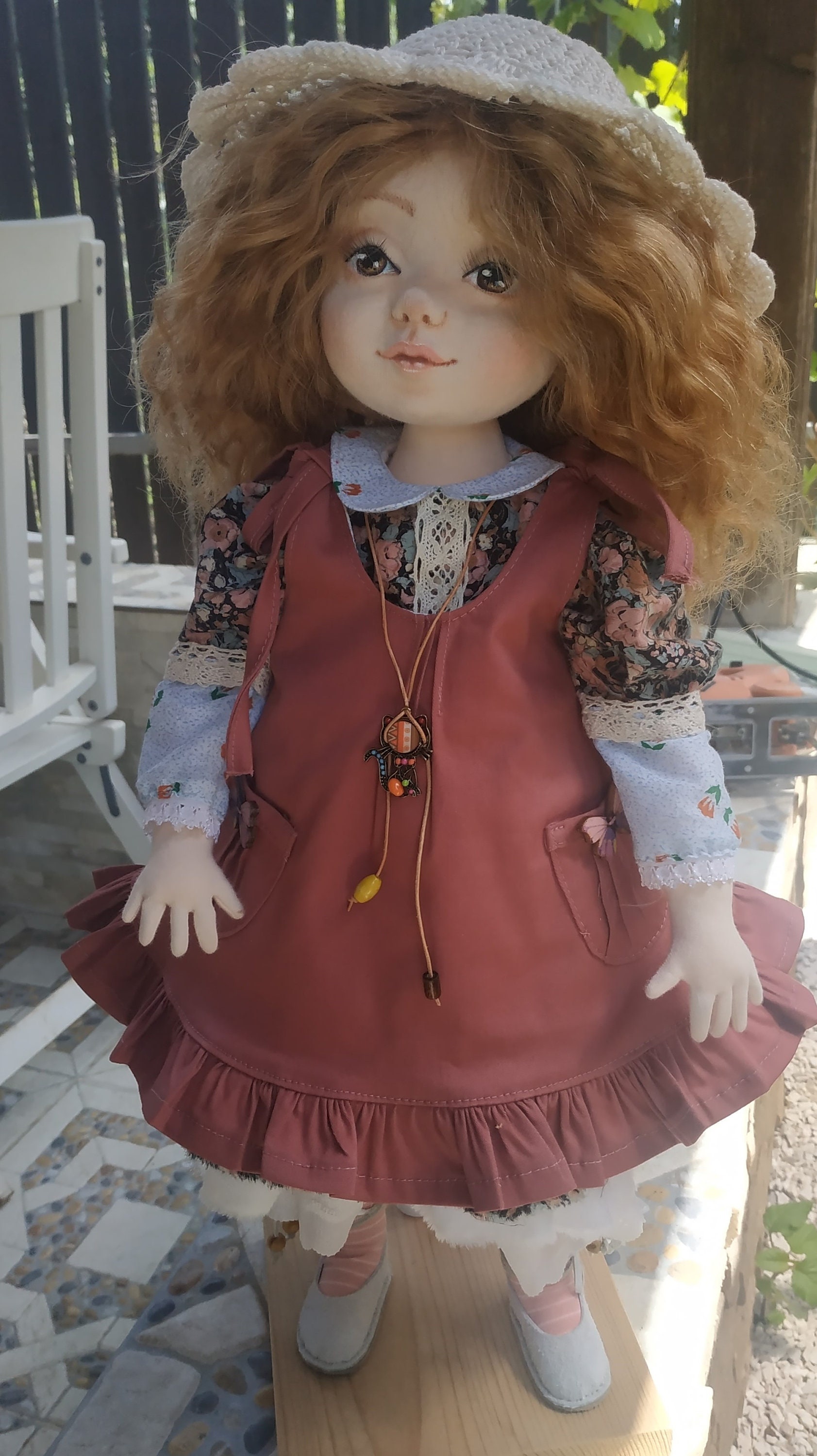 Collectible Textile Handmade Art Doll Etsy