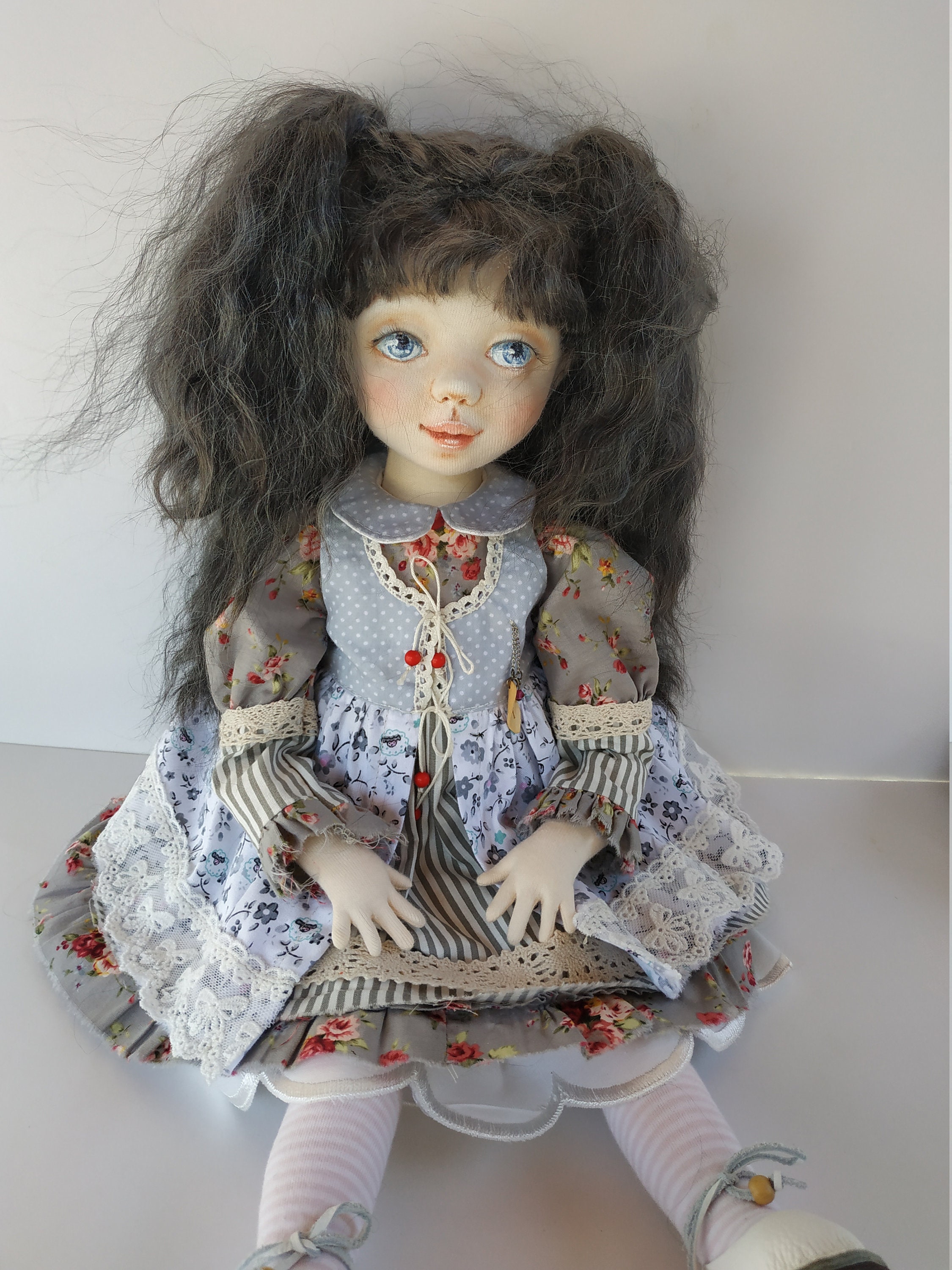 Interior Art Dolls Textile Doll Handmade Art Doll Ooak Etsy