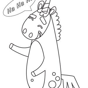 45 Page Unicorn Coloring Pages Download in PDF Format, No Physical