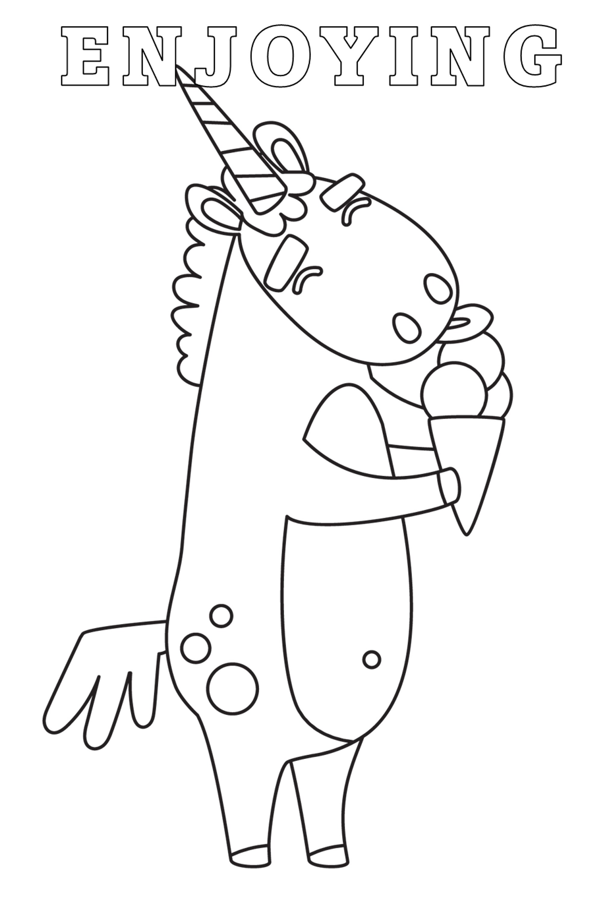 45 Page Unicorn Coloring Pages Download in PDF Format No - Etsy