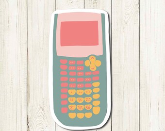 Scientific Calculator Sticker Math College Technology Science Mysterious Color Collection Steminist Empowering Women Engineering