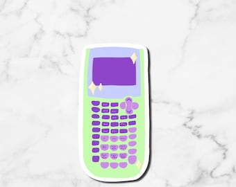 Scientific Calculator Sticker, Mysterious Color Collection, Science, Technology, Engineering, Math, Steminist, Empowering Women, College