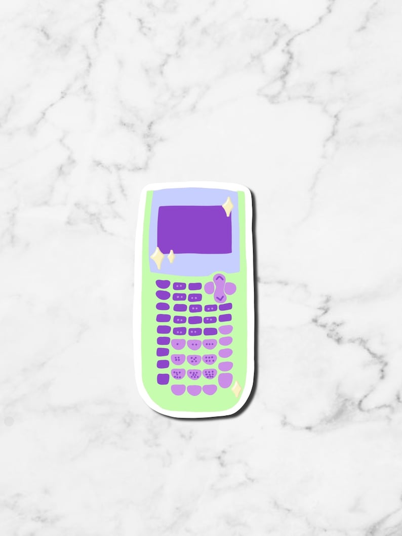 Scientific Calculator Sticker Math College Technology Science Mysterious Color Collection Steminist Empowering Women Engineering