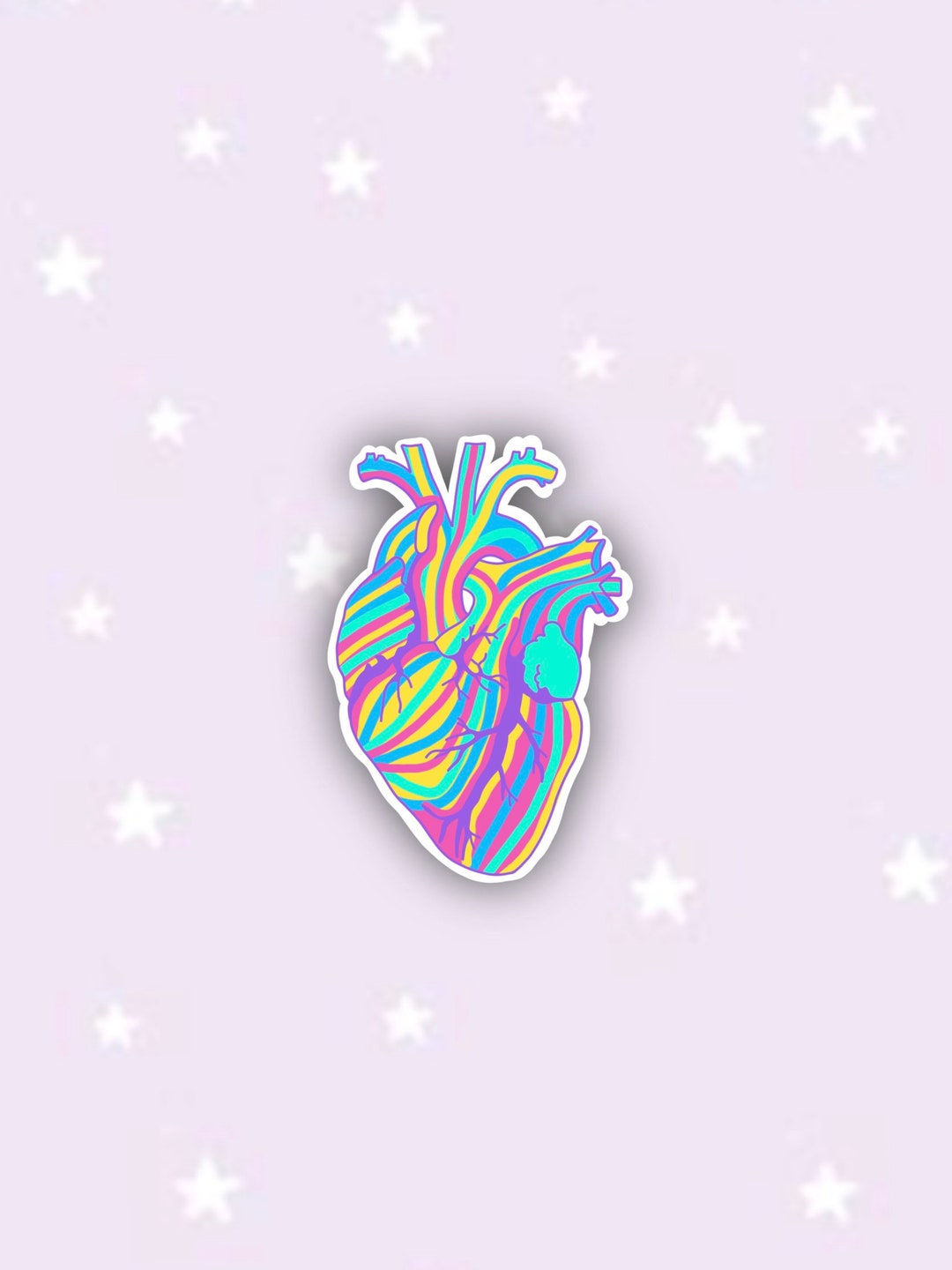 Anatomical Heart Sticker, STEM Sticker, Engineering Math, Laptop ...