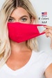 3 Masks/Set - Youth/Adult (One Size) Face Masks / Double-Layer / Cotton / Made in USA / Washable Comfortable / Breathable / Unisex 