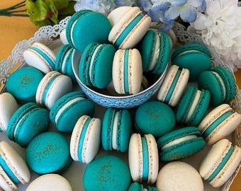 Cotton Candy French Macarons - 6.12 or 24 - French Cotton Candy