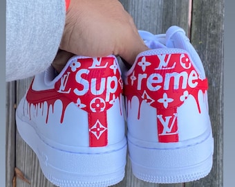 Nike Air Force 1 Supreme Etsy
