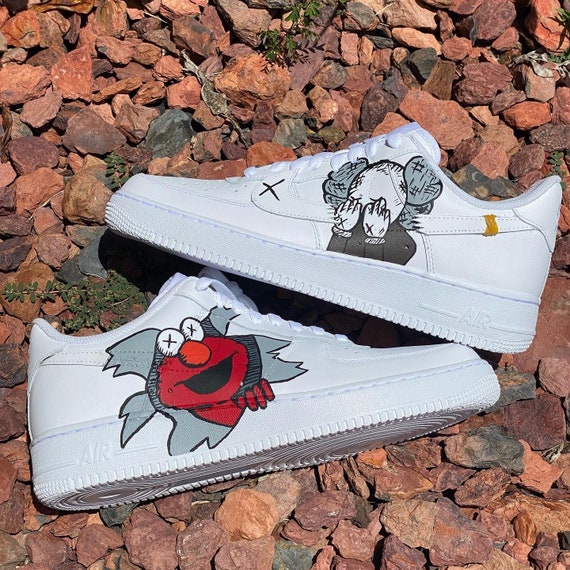 Nike Air Force 1 Kaws X Elmo custom air 