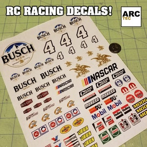 RC Racing Decals (Set-08) for 1/10, 1/12 Scale Vehicles