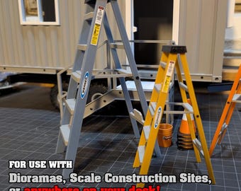 Scale Step Ladders for Diorama and RC Construction