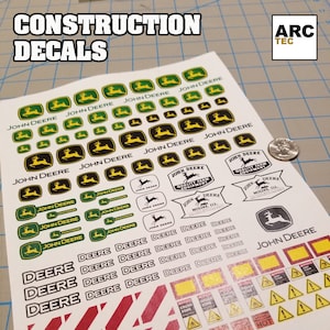 RC Construction Decals (Set-D) 1/12, 1/14, 1/16 Scale