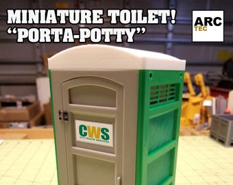 CWS 1/14 or 1/24 Scale Miniature Portable Toilet "Porta-Potty"