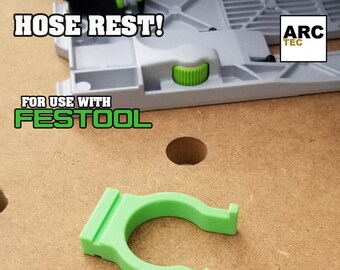 MFT/3 Workbench Hose Rest for 27mm Vac, Festool Green