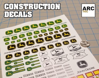 RC Construction Decals (Set-D) 1/12, 1/14, 1/16 Scale