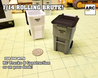 Set of Two (2) 1/14 Scale Rolling Brute Dumpster!