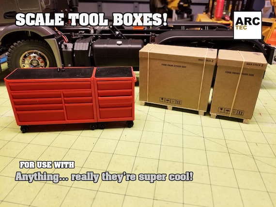 1/14 Scale Miniature Tool Box Storage for Radio Control and Dioramas 