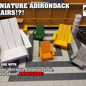 Miniature Adirondack Chairs (multiple sizes!)