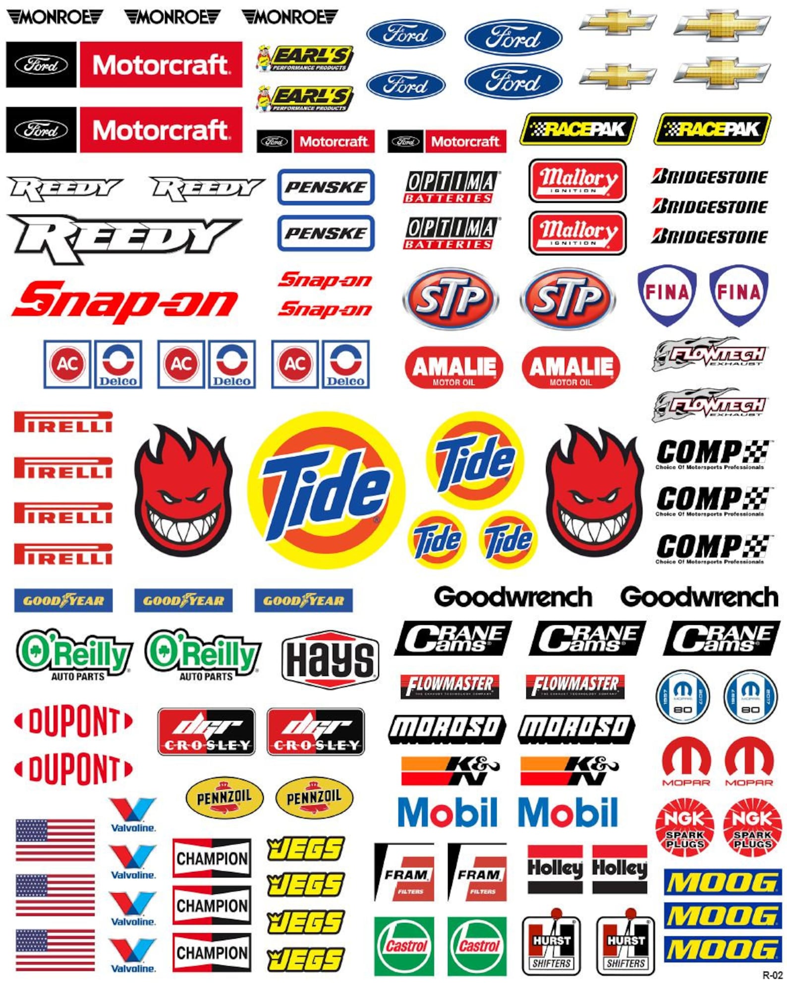 RC Racing Decals set02 for 1/10 1/12 Scale Vehicles Etsy