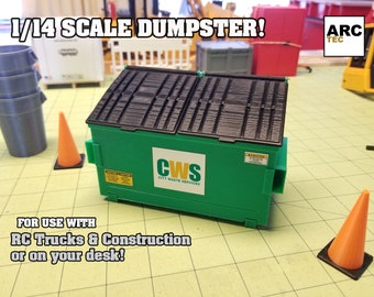 1/14 Scale 2-yard Dumpster