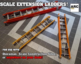 Scale Extension Ladders for Diorama and RC Construction