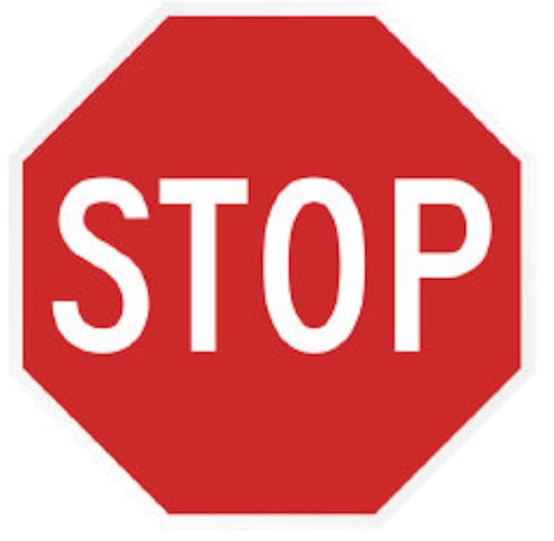 Scale Stop Sign Set of Two (2) 1/14 Scale Traffic Signs!! - Etsy
