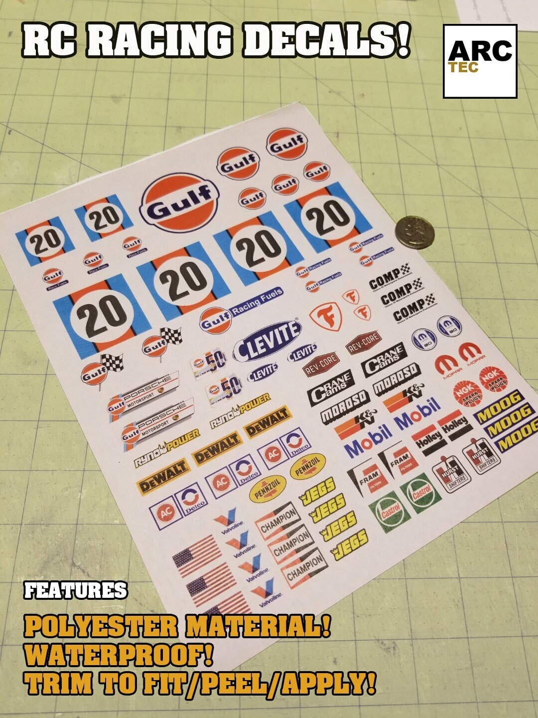 Microscale Decals Racing RC Racing Decals (set-10) for 1/10, 1/12 Scale Vehicles - Etsy