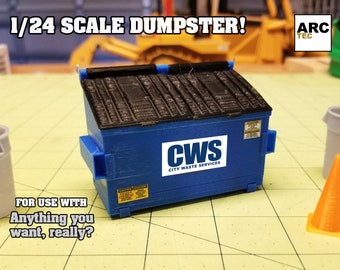 1/24 Scale 2-yard Dumpster