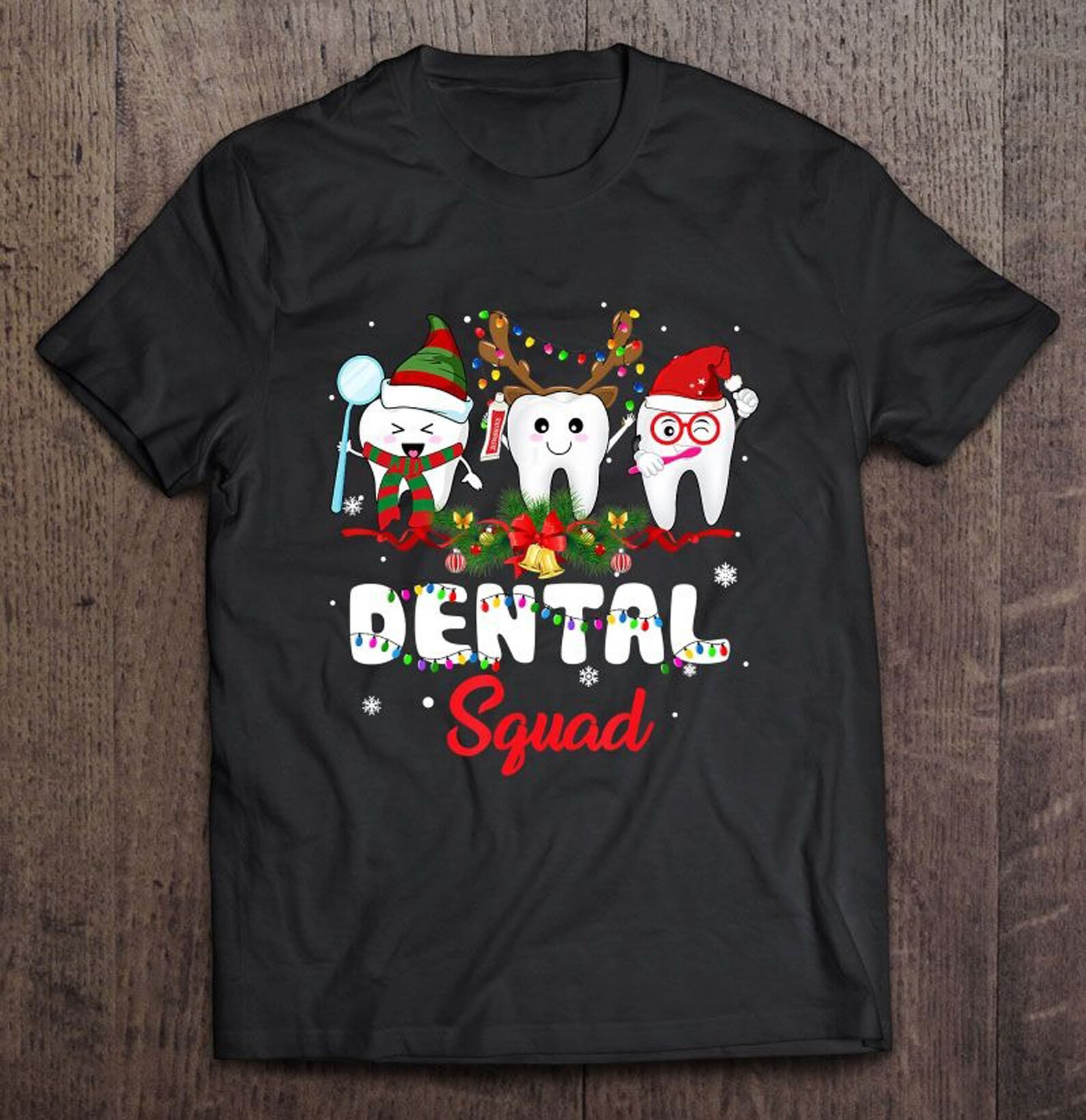 Dental Squad Dentist Christmas Tshirt Gift For Xmas Holiday Etsy