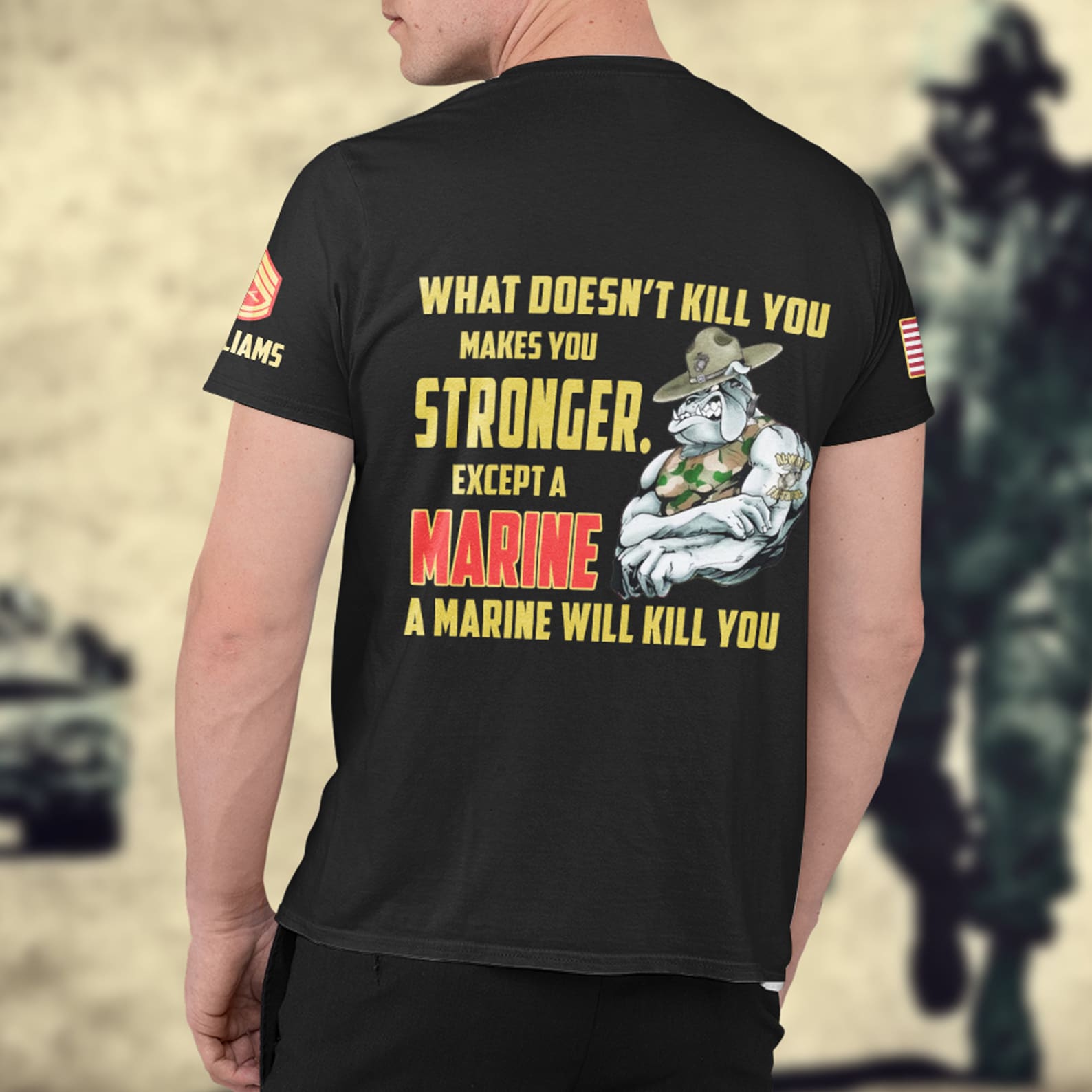 What Doesnt Kill You Makes You Stronger Except A Marine Etsy