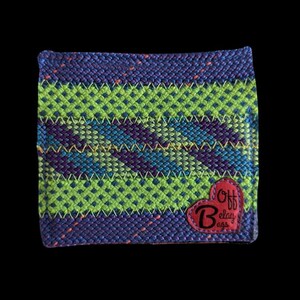 Cartera de cuerda, regalo de escalador de roca, cartera reciclada, cartera de tarjeta, mini cartera, cartera de cuerda de escalada jubilada
