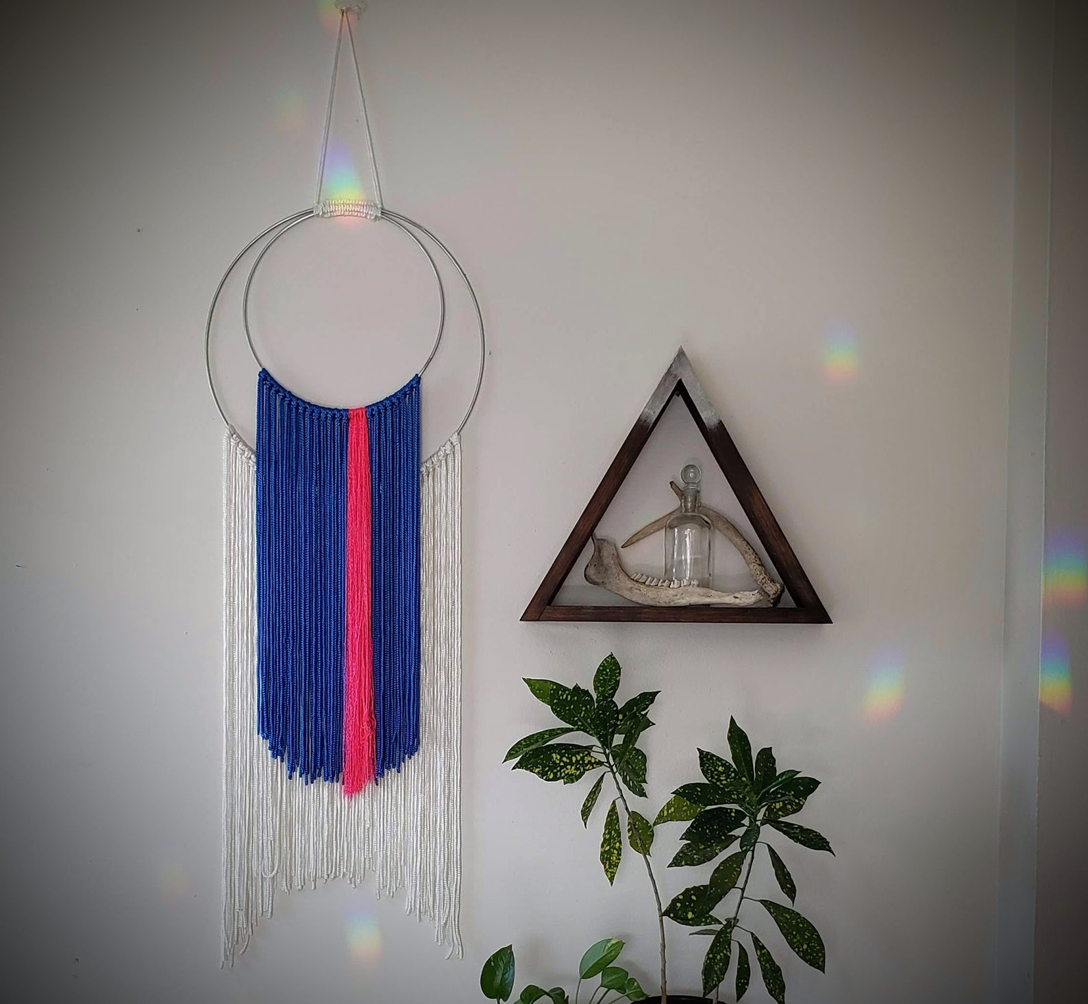 Rope Core Wall Hanging Rope Tapestry Upcycled Rope Tapestry Etsy