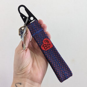 Rock climbing rope lanyard, Retired Climbing Rope key chain, Bag Charm, bag clip