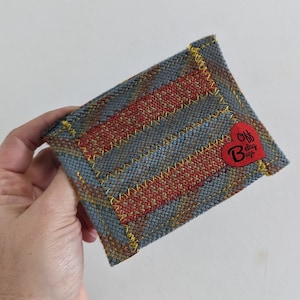 Monedero de cuerda, regalo de escalador de roca, billetera reciclada, billetera de tarjeta, mini billetera, billetera de cuerda de escalada retirada