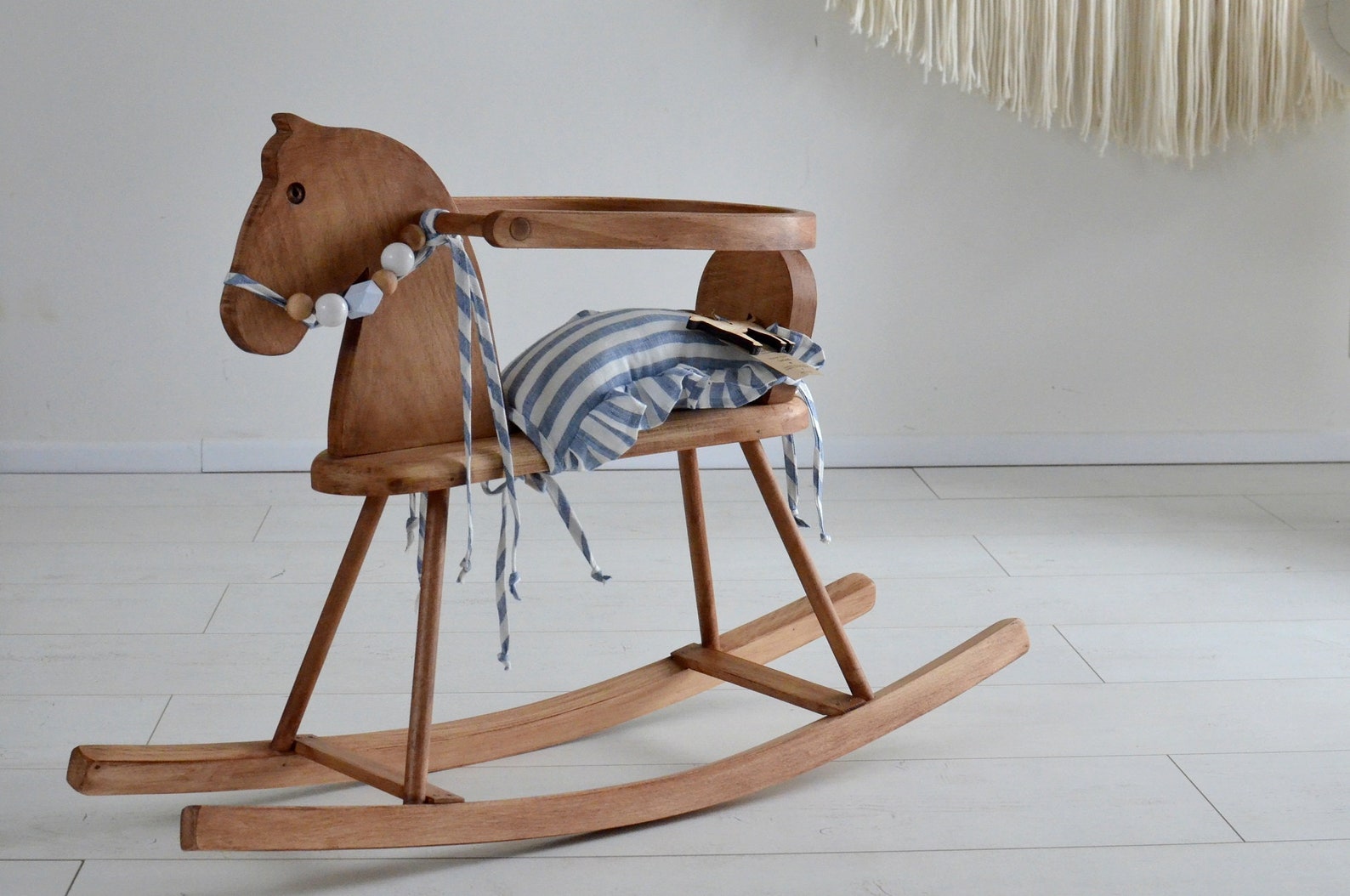 Cheval à bascule en bois avec protection Jouet pour enfants Etsy