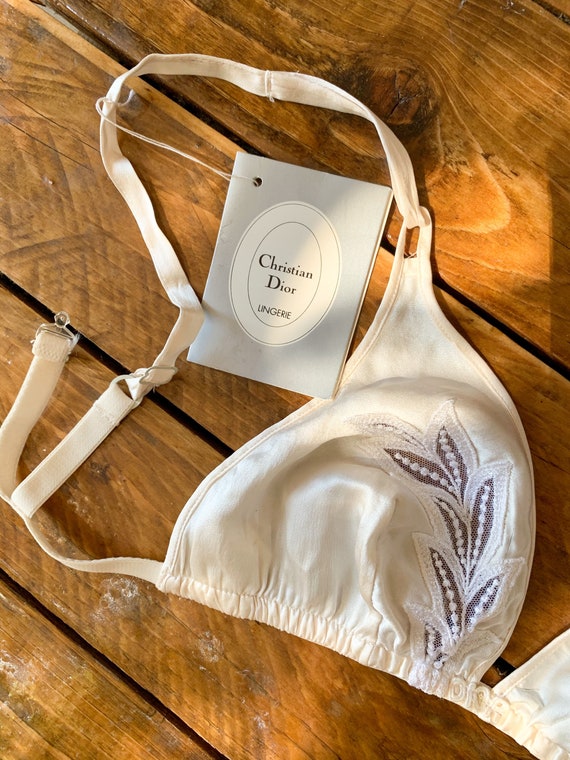 Dior silk vintage bra