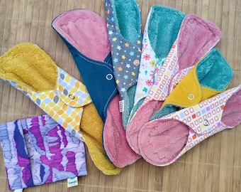 Pack compresas de tela. Compresas reutilizables.
