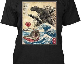 Unisex Tee Kaiju Master T-shirt Japanese Kaiju Shirt Japanese Shirt Funny Graphic Tee Aesthetic Shirt