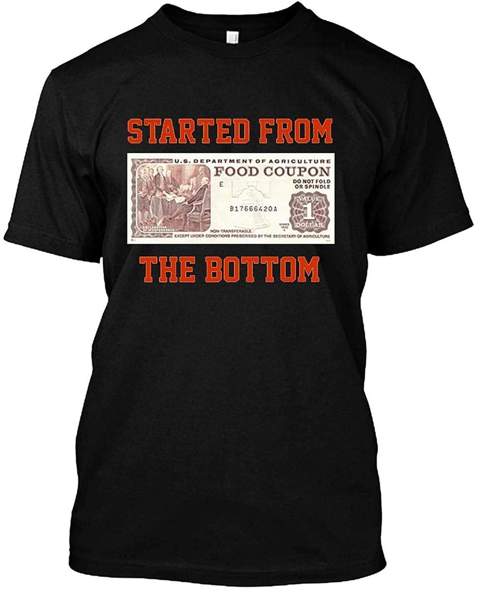 Food Stamp Started from The Bottom Shirt DMN TShirt Etsy