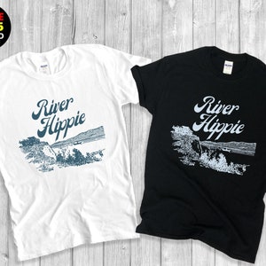 River Hippie Shirt,Lake  Lovers Tshirt,Cool River Life Tees,Best Friend Gift,Short-Sleeve Unisex T-shirt.