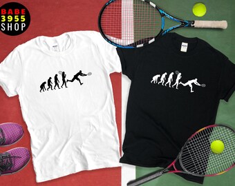 Tennis Evolution Tshirt,Funny Evolution Tennis Tee,Tennis Lover Gift,Tennis Player Shirt,Tennis Lovers Tees,Short-Sleeve Unisex T-Shirt