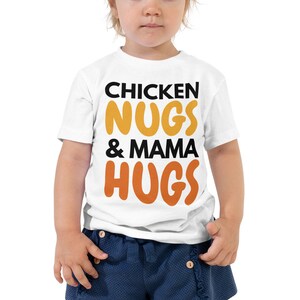 Chicken Nugs and Mama Hugs Shirt,Momma&#39;s Boy Shirt,Funny Boy Shirt ,Boys T-Shirt,Little Boy Tee,Funny Toddler Shirt,Toddler Short Sleeve Tee